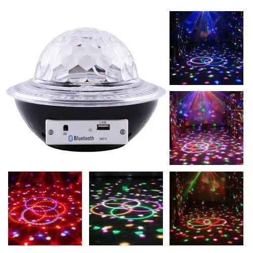 Bola Maluca Globo De Luz Para Festa Bluetooth Usb Controle Remoto