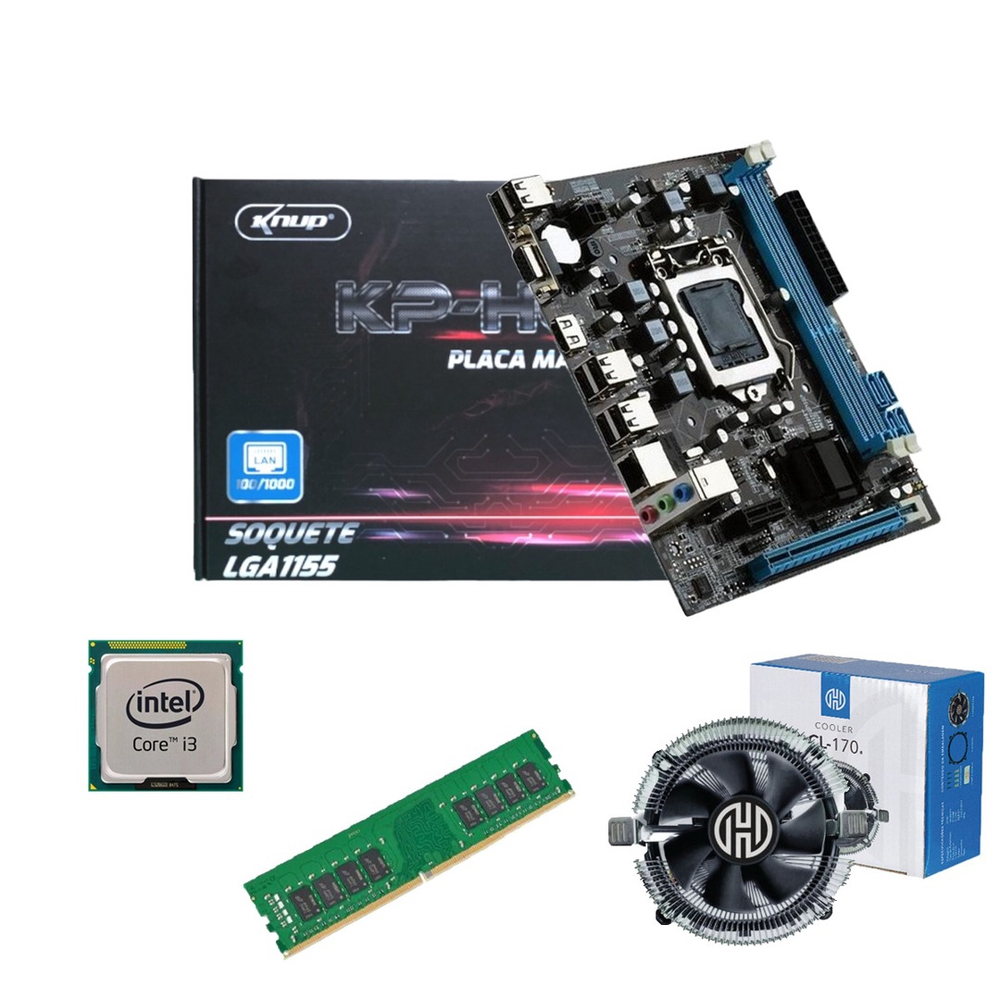 Kit Placa M E H Ddr Processador I Gb Cooler Em Promo O