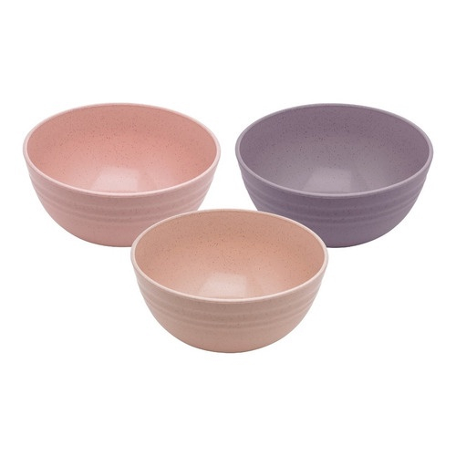 Conjunto Bowls De Bambu E Pp Lines Sortido X Cm Em Promo O