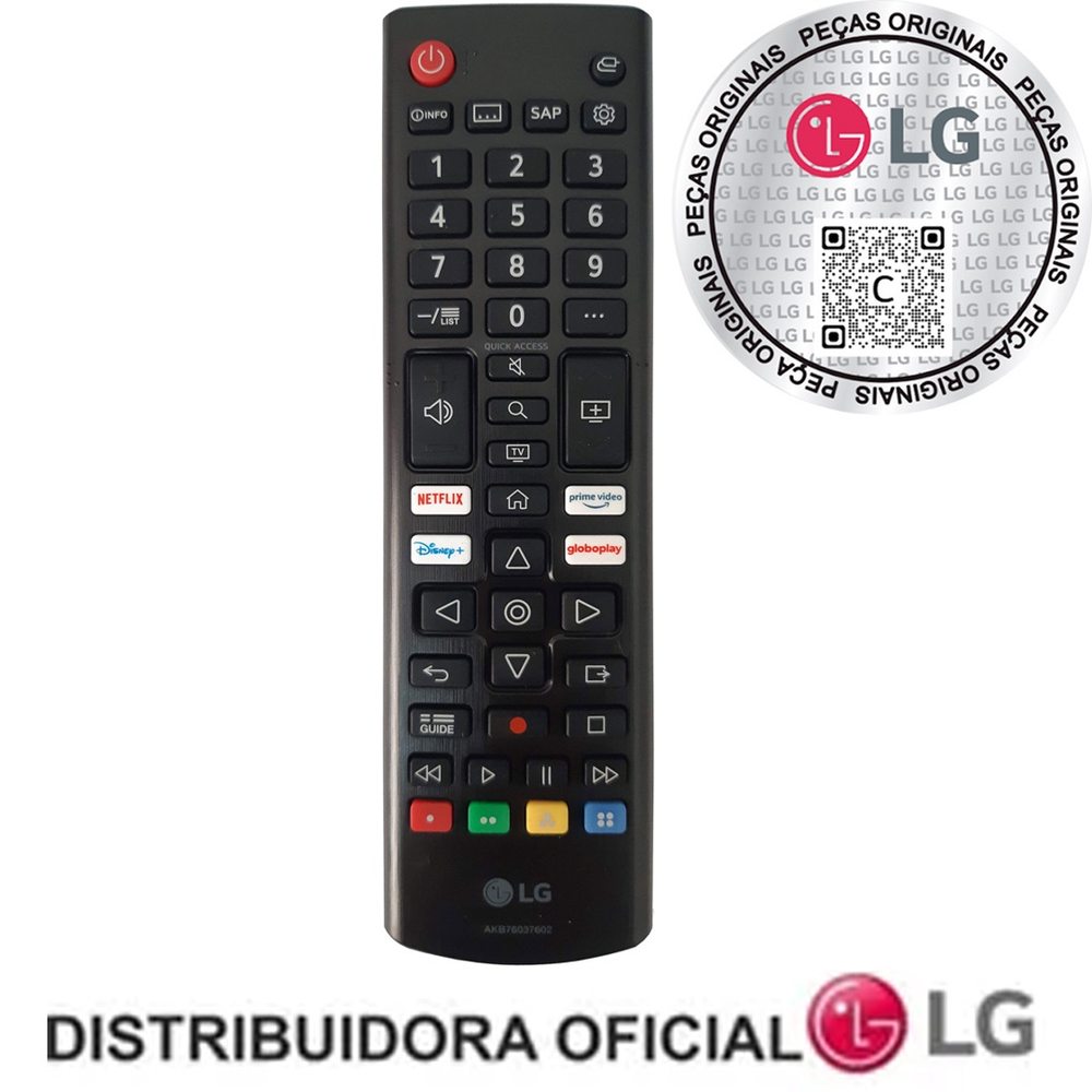 Controle Remoto Tv Lg Smart Akb75095315 Original Netflix No Shoptime