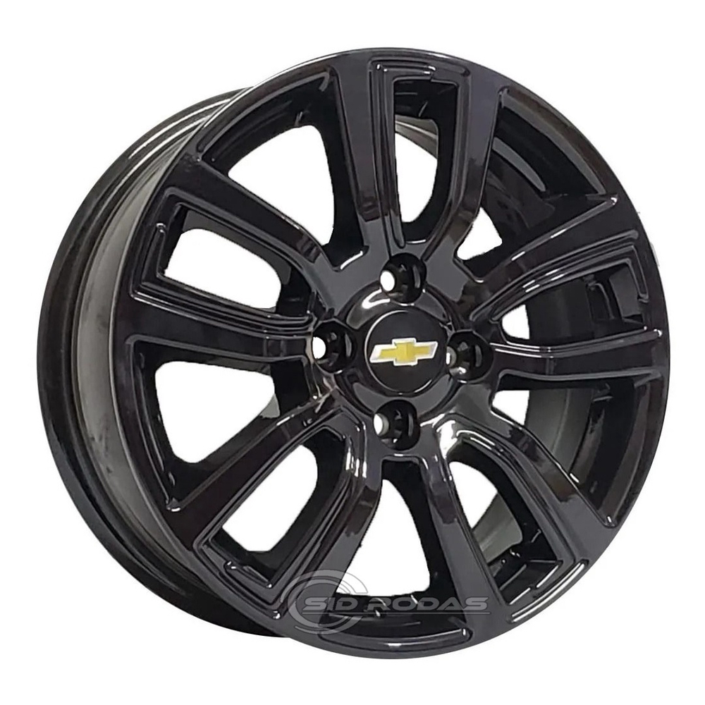 Kit 4 Rodas Aro 15x6 Gm Onix Active 4x100 Black Krmai R80 Original Gm