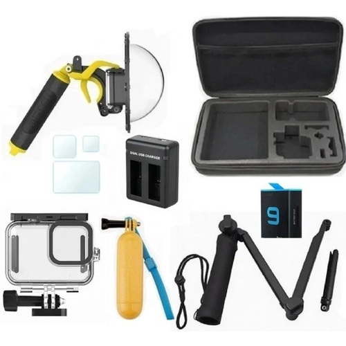 Kit P Gopro Hero Hero Hero Black Mala Dome Gatilho Caixa