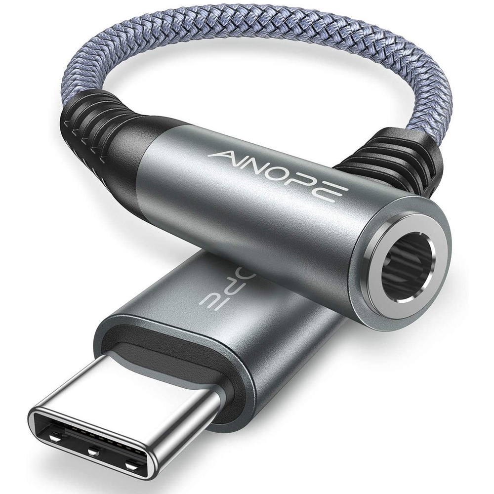 Adaptador Usb C Para P2 3 5mm Auxiliar 32 Bits 384 Khz 15 Cm Em