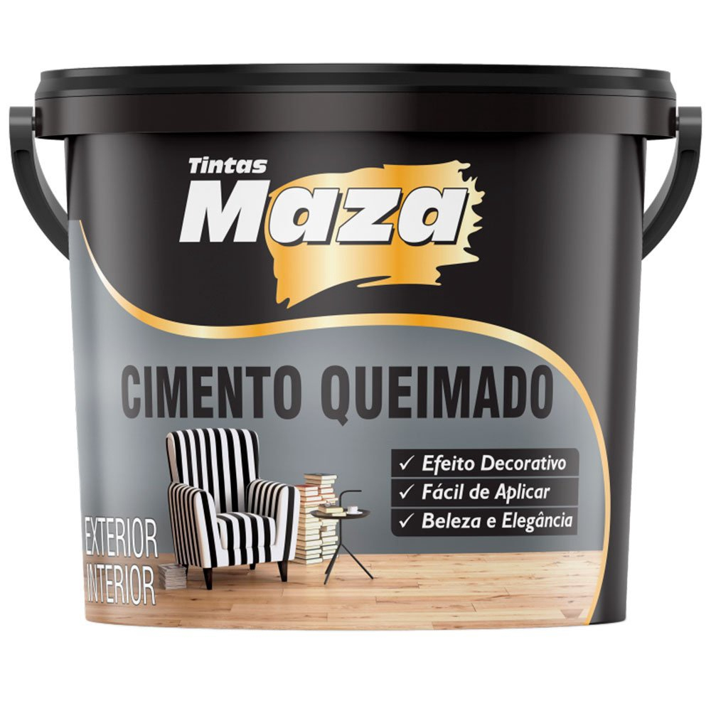 Efeito Cimento Queimado Maza Kg Interno Externo Cores Em Promo O