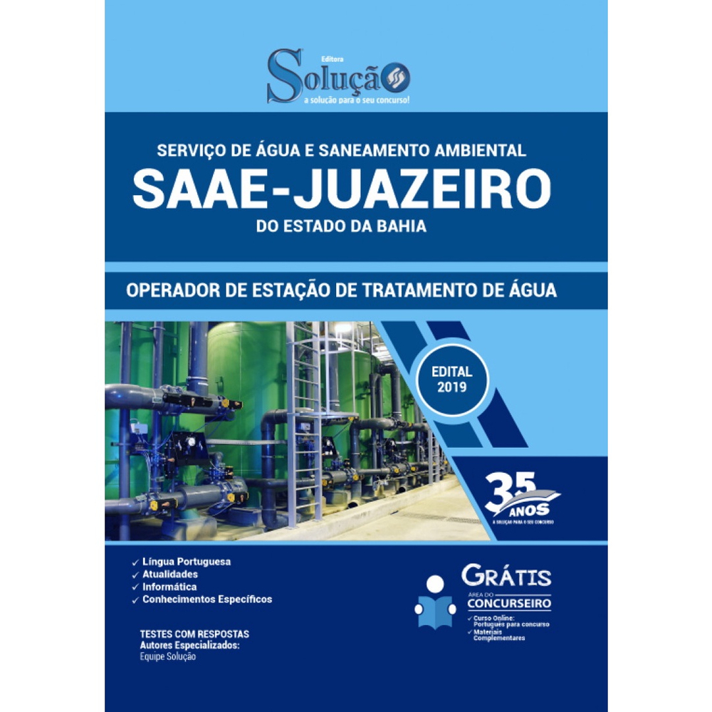 Saae Juazeiro ba Operador de Estação Trat de Água em Promoção