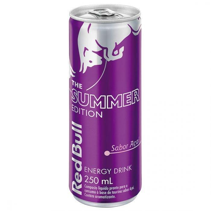 Energético Red Bull Energy Drink Açaí Edition Lata 250 Ml no Shoptime