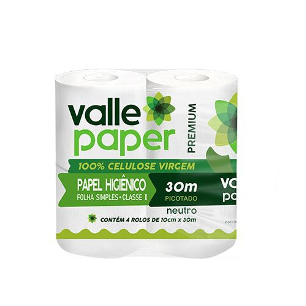 Papel Higi Nico Pacote Rolos Folha Simples Valle Paper