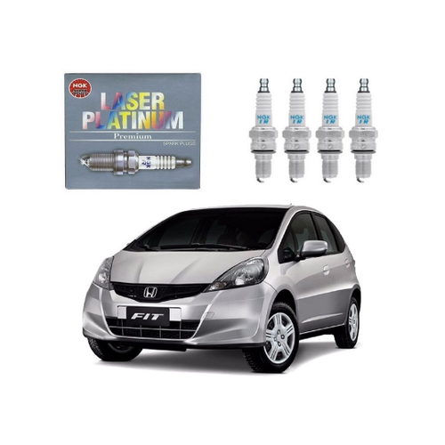 Jogo Velas Igni O Ngk Honda Fit V A Em Promo O