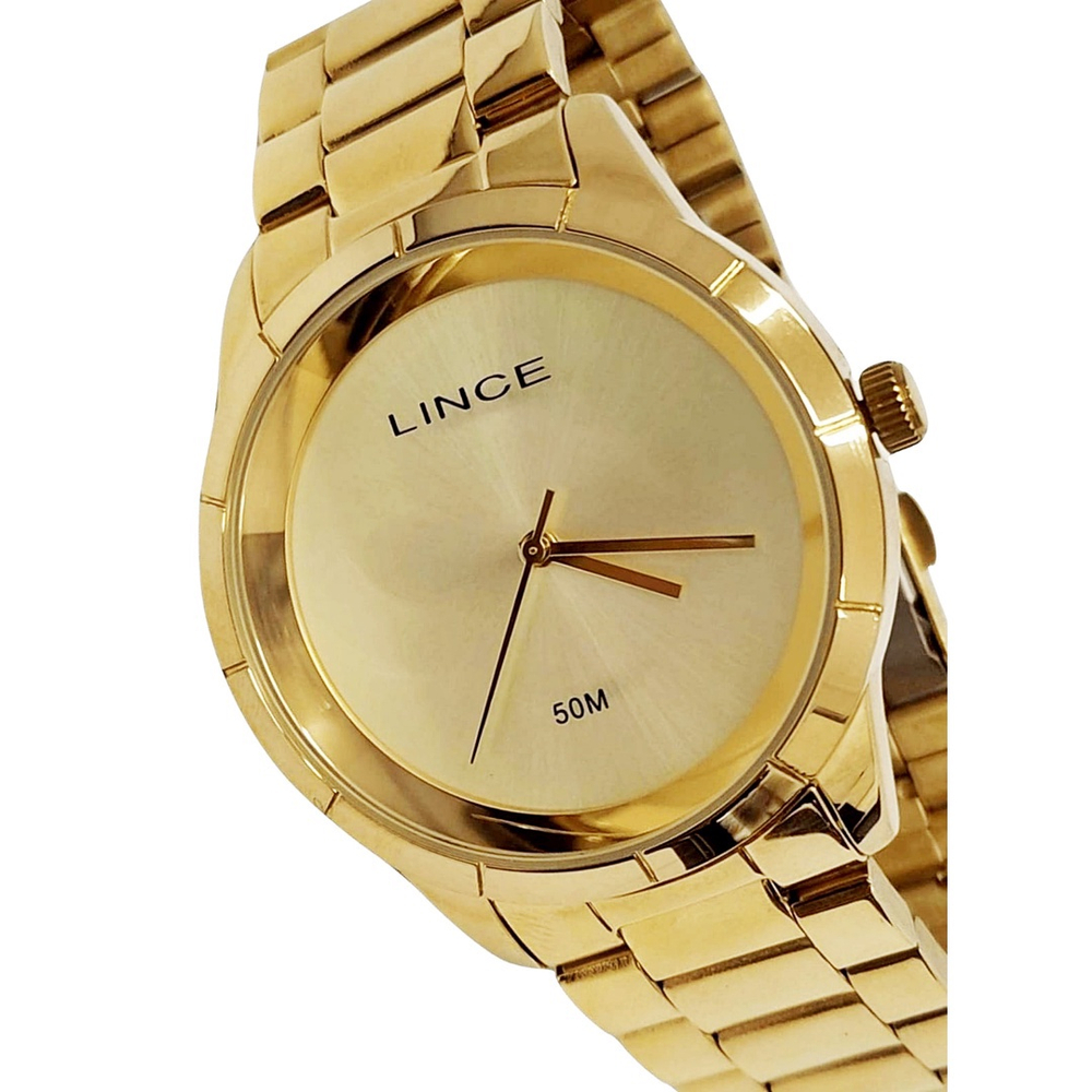 Rel Gio Lince Feminino Dourado Lrg L C Kx Original Submarino