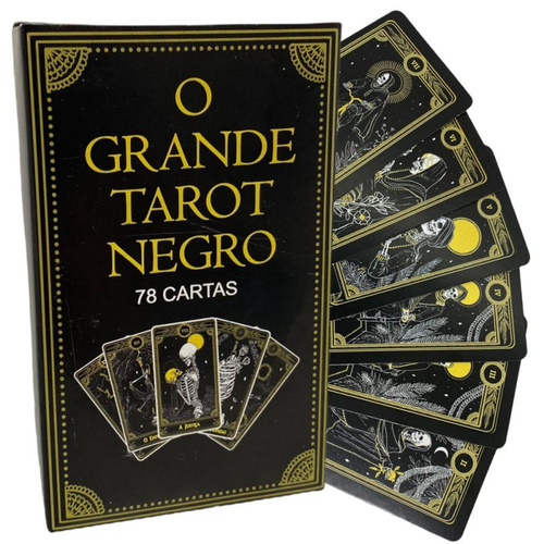 Kit Baralhos Tarot Negro Cartas Atacado Revenda Em Promo O