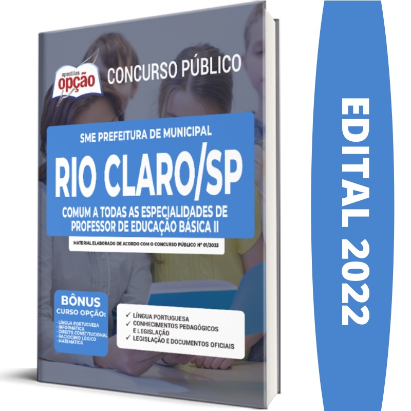 Apostila sme Rio Claro sp Comum Professor Educação Básica 2 em Promoção