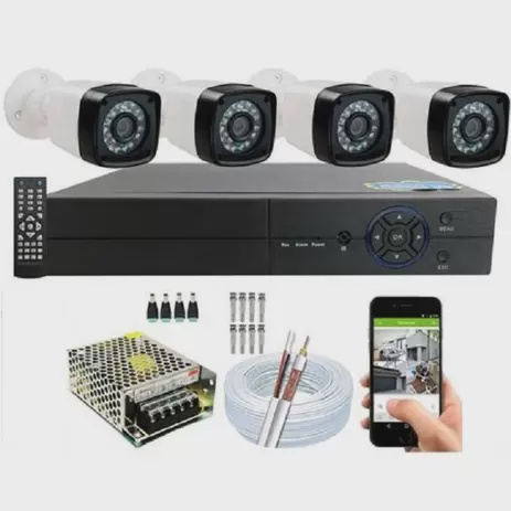 Kit Cftv C Meras Hd Infravermelho Dvr Canais Protec S Hd Em