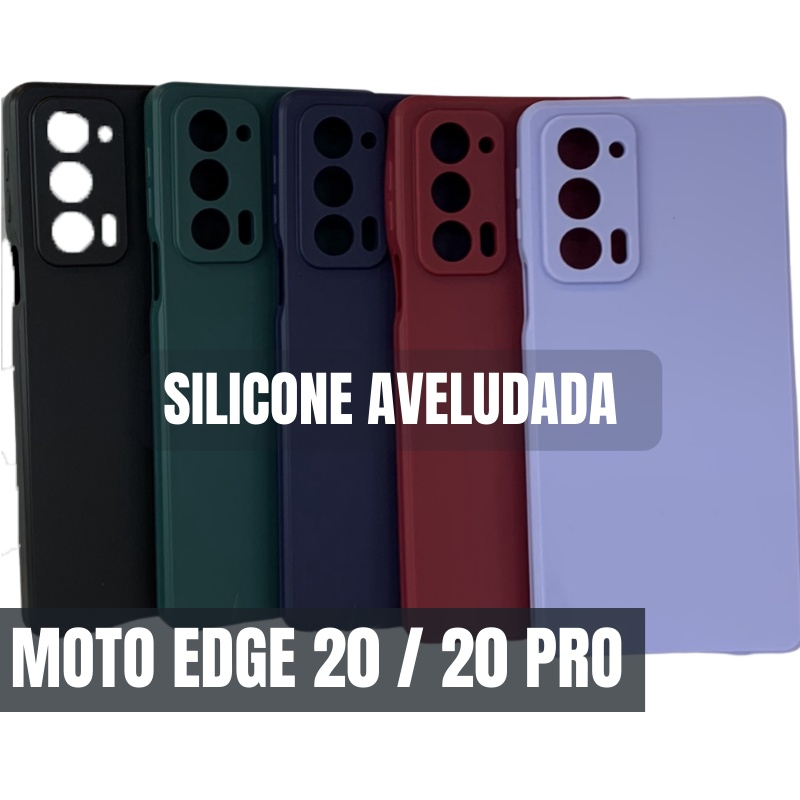 Capa Flex Vel De Silicone L Quido Aveludada Fosca Motorola Moto Edge