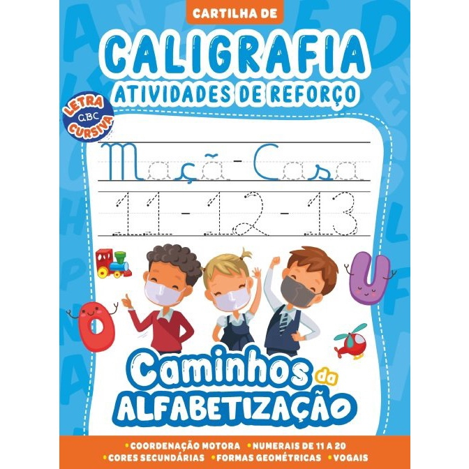 Livro Caminhos Da Alfabetiza O Cartilha De Caligrafia Atividades The