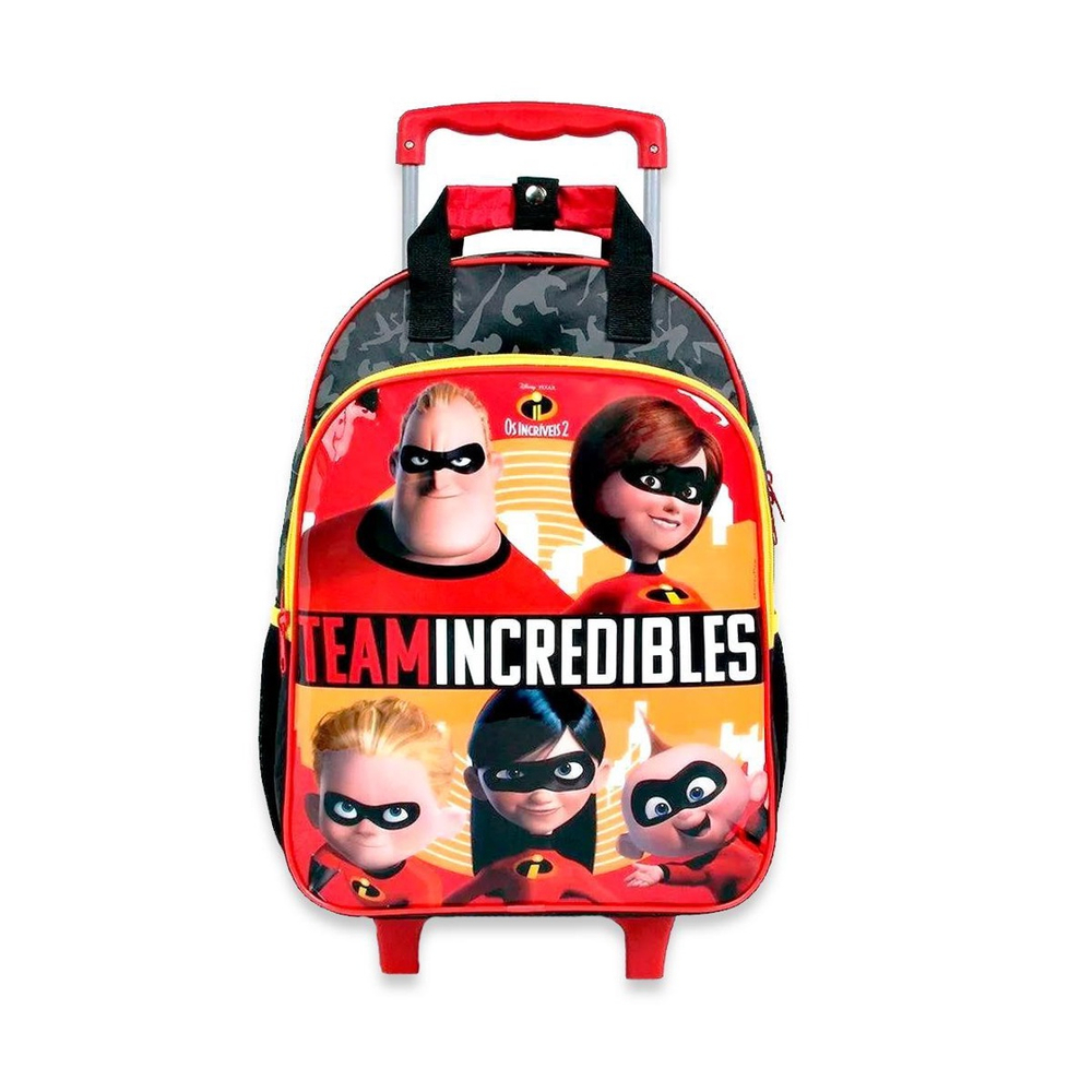 Mochila De Rodinhas Escolar Os Incr Veis Team Incredibles No Shoptime