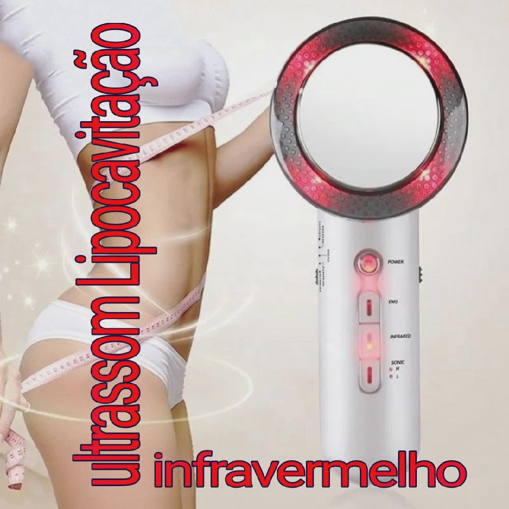 Aparelho Massageador 3 em 1 Lipocavitação Ultrassom e Infravermelho