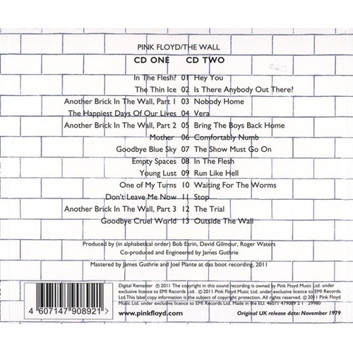 Pink Floyd Cd The Wall Cd Digipak Importado Submarino