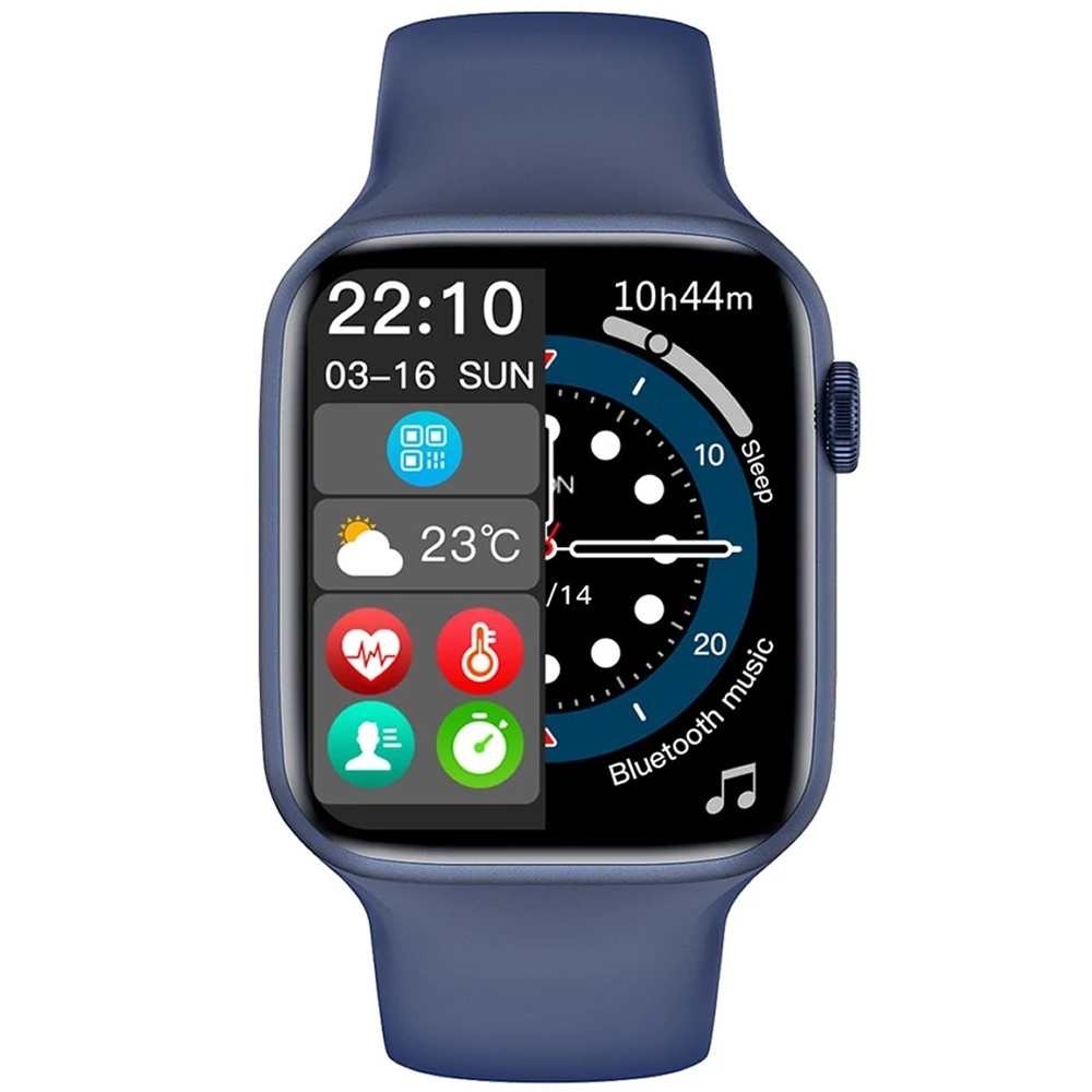 Smartwatch Iwo W37 Pro S7 Watch 7 Azul Corrida Bike Cross Ios Em