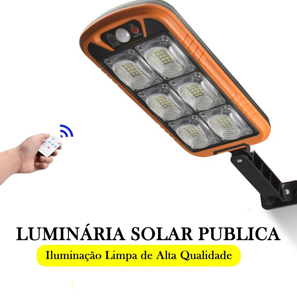 Mini Lumin Ria Solar De Parede Led Poste Rua Sensor De Presen A