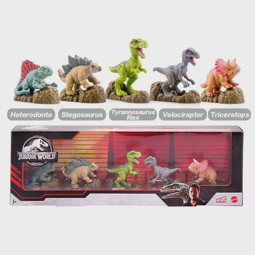 Mini Figuras Conjunto Dinossauros Jurassic World Mattel Em Promo O