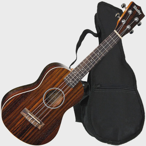 Ukulele Concerto Ac Stico Satin Natural Su R Shelby Capa Em Promo O