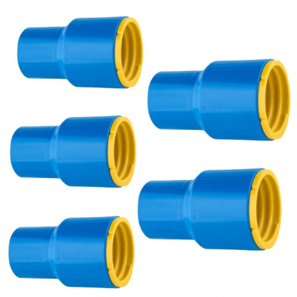 Conex Es Ponta F Mea Engate Rosc Vel Pol Azul Pvc No Shoptime