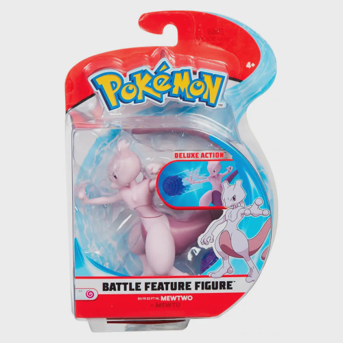 Boneco Pokémon Battle Feature Figure Mewtwo Jazwares em Promoção na