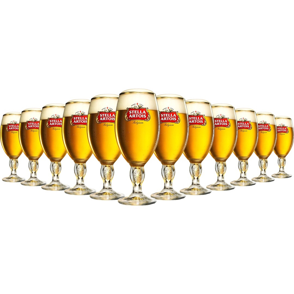 12 Taças Para Chopp e Cerveja Stella Artois 510ml Produto Ambev