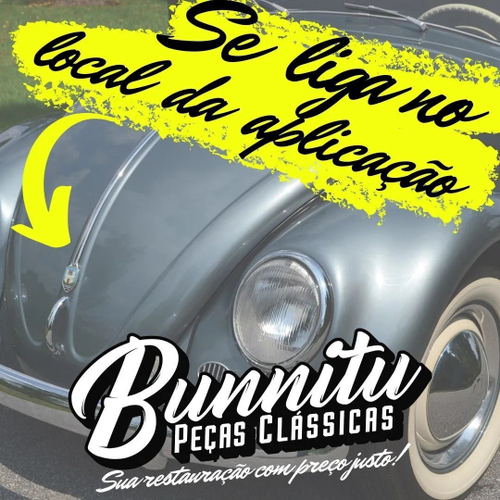 Emblema Brasão Capô vw Fusca até 1966 Modelo Hesse no Shoptime