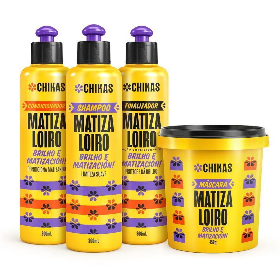 Kit Para Cabelos Loiros Matizador Matiza Chikas Oficial Submarino