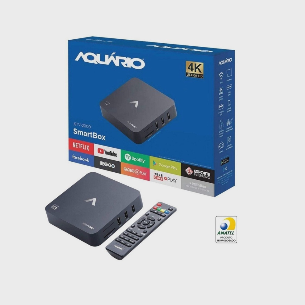 Receptor Smarttv Box Android Stv 2000 Aquário Conversor em Promoção