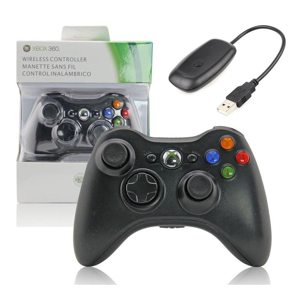 Controle Sem Fio Xbox 360 Receiver Preto em Promoção Ofertas na