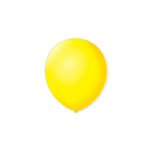 Balão De Látex Liso Amarelo Citrino 7 Polegadas 50 Un em Promoção