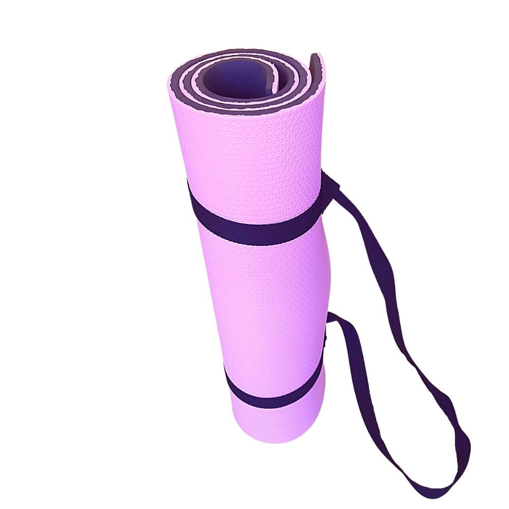 Tapete Colchonete Yoga Pilates Fitness Ginastica 1m X 50cm X 10mm Rosa