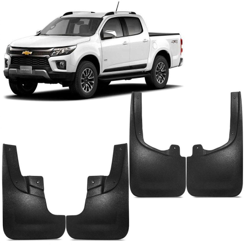 Kit Apara Barro Lameira S10 2012 A 2022 Protetor Injetado Flap Em