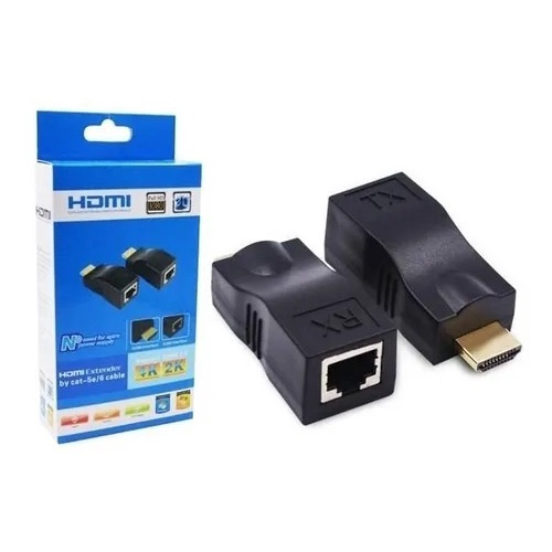 Extensor Hdmi Rx Até 30 Metros Full Hd Rj45 Submarino