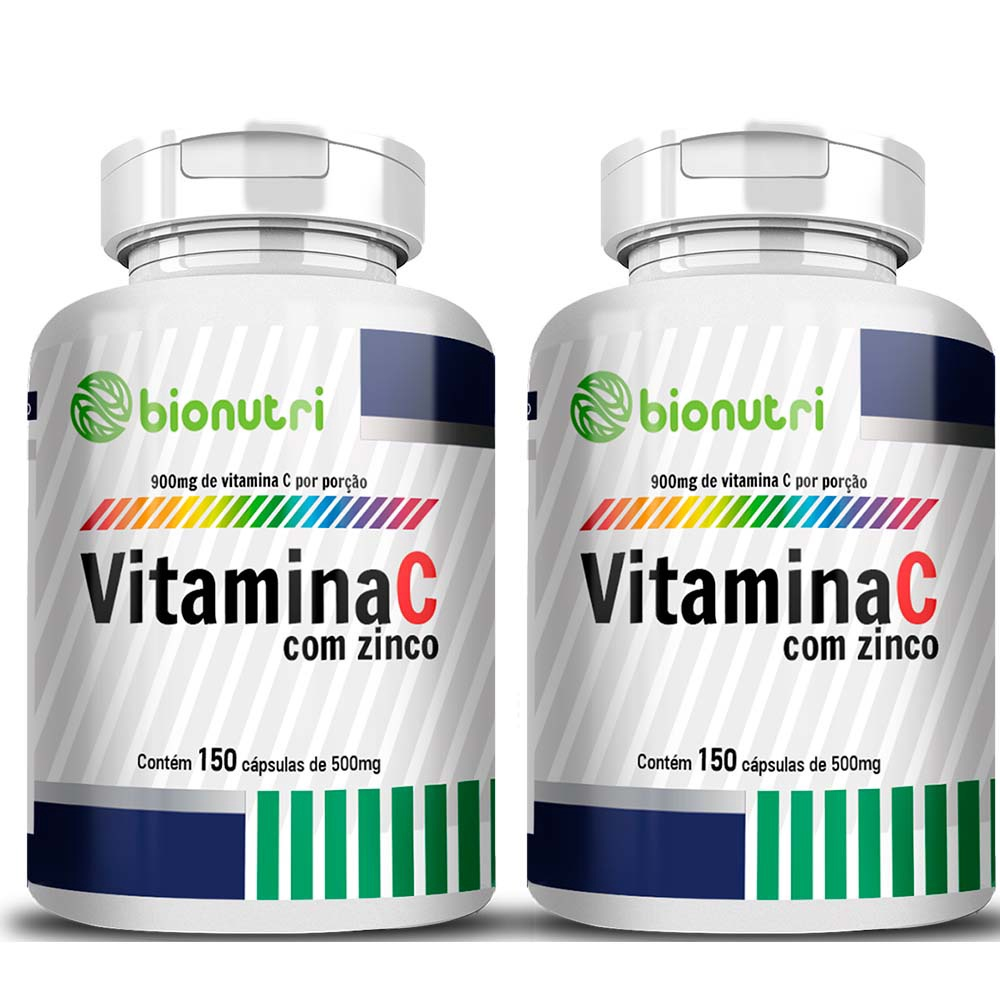 Kit X Vitamina C C Psulas Mg Bionutri Submarino