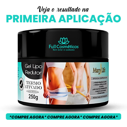 Kit Unidades Gel Lipo Redutor Termo Ativado G Mary Life Em