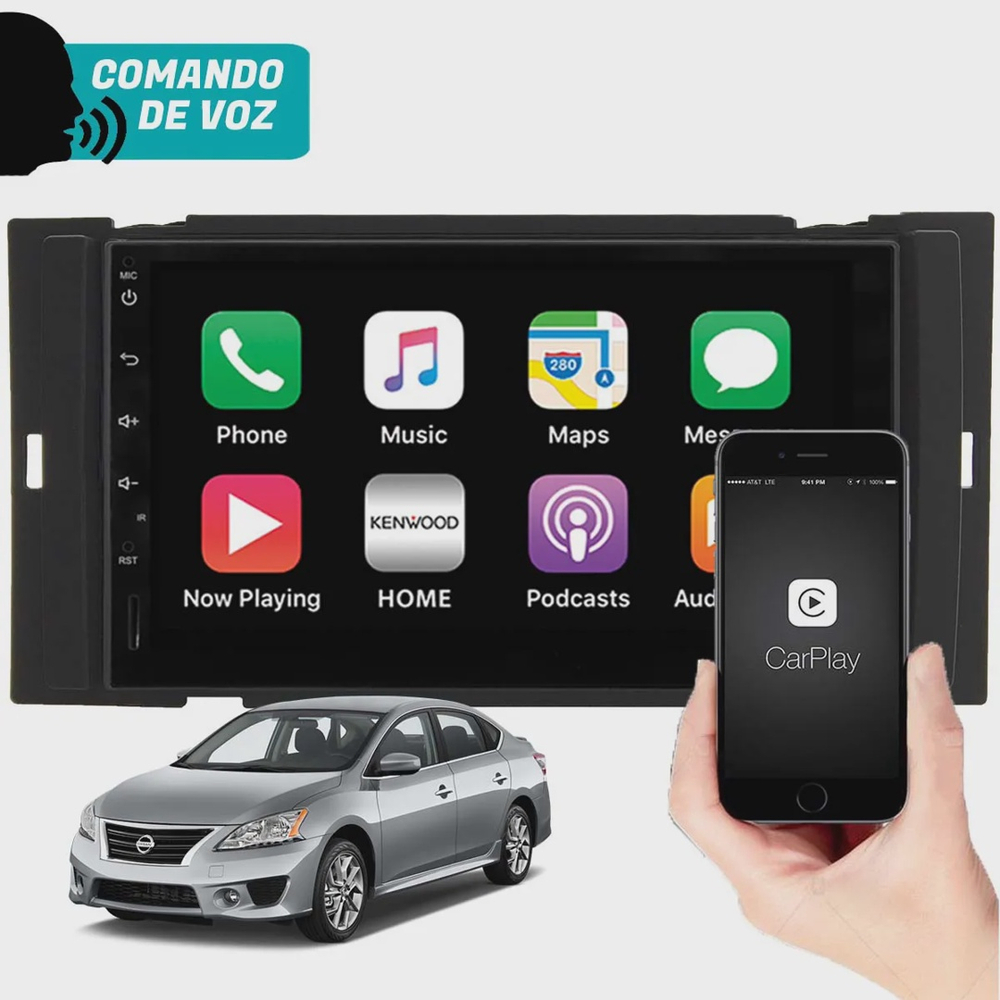 Central Multimídia Nissan Sentra 2014 á 2019 Sistema Android 10