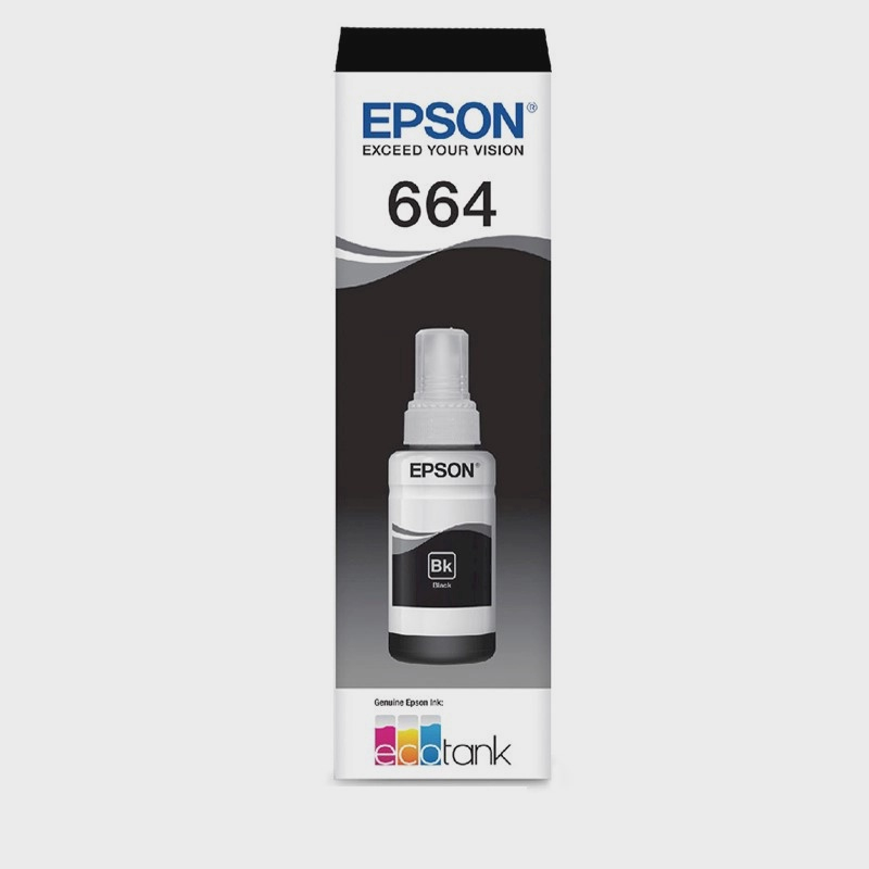 Tinta Epson T664120al T664120 T 664 Preto L200 L396 L110 L355 L555 L455