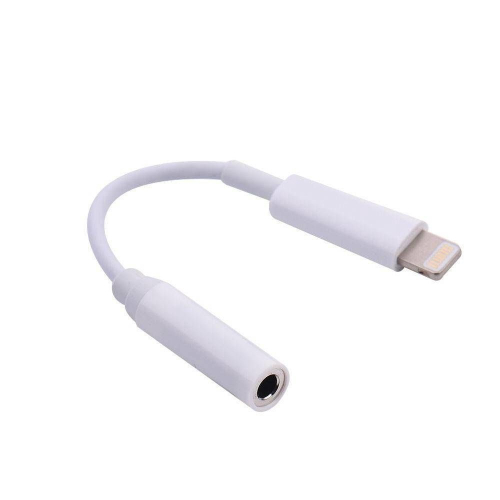 Adaptador iPhone 7 8 X Lightning para P2 3 5MM Branco em Promoção