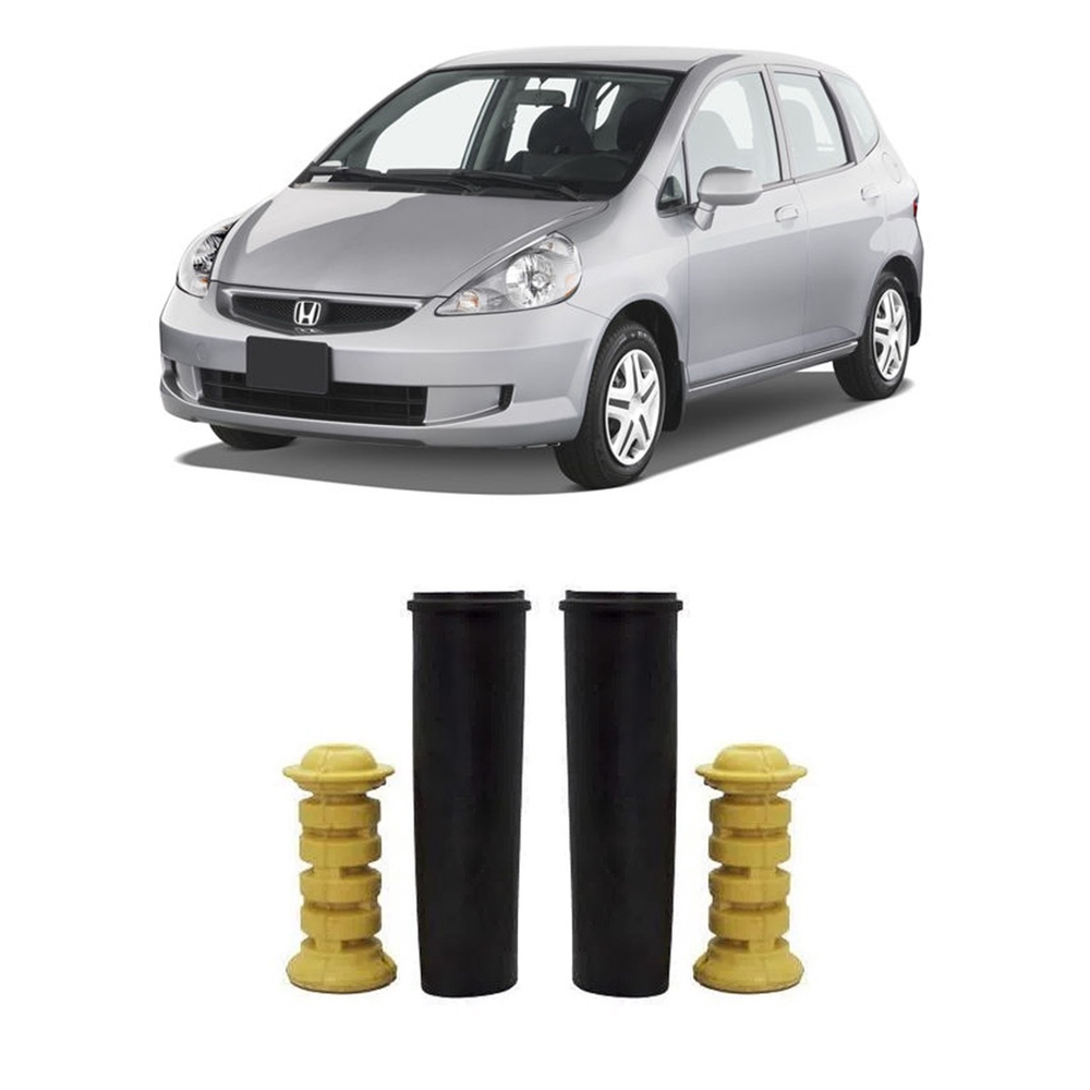 Kit Batente Amortecedor Traseiro Honda Fit 2005 2006 2007 08 Submarino