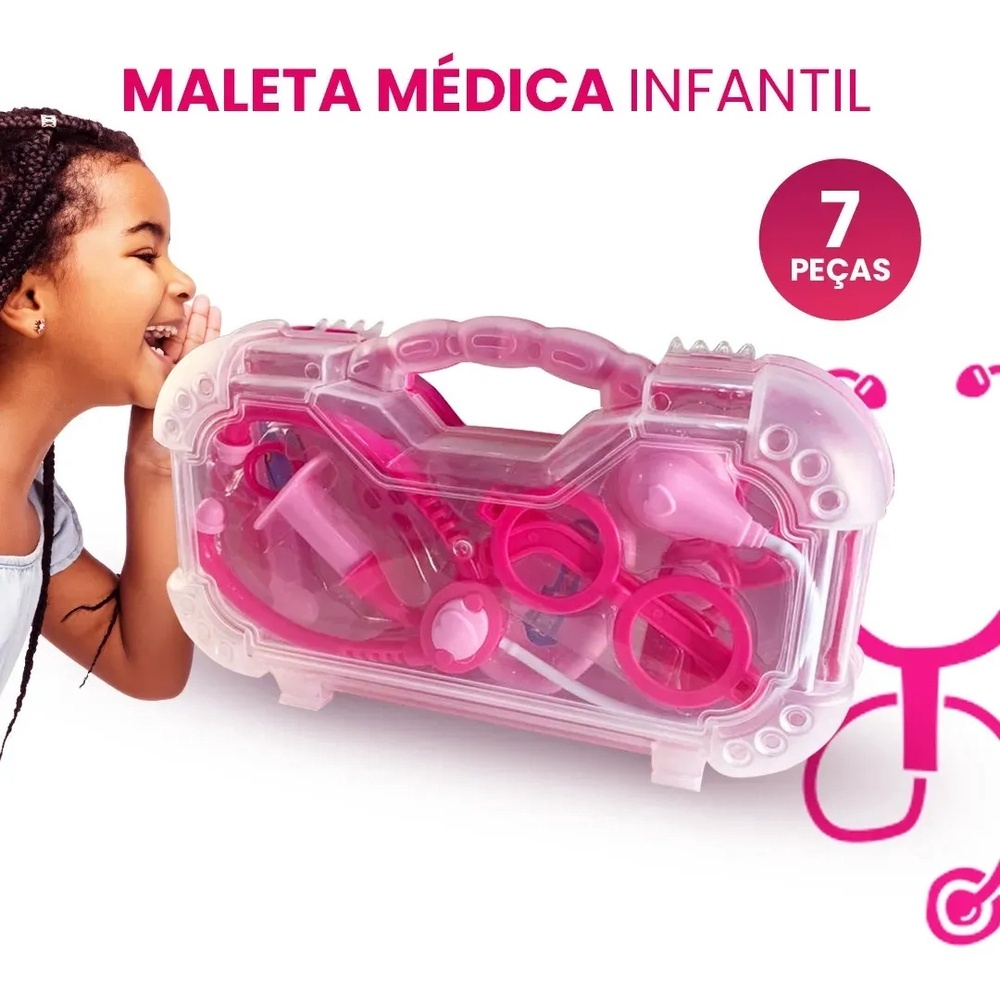 Kit M Dica Infantil Maleta Mini Doutora Pe As Paki Toys Submarino