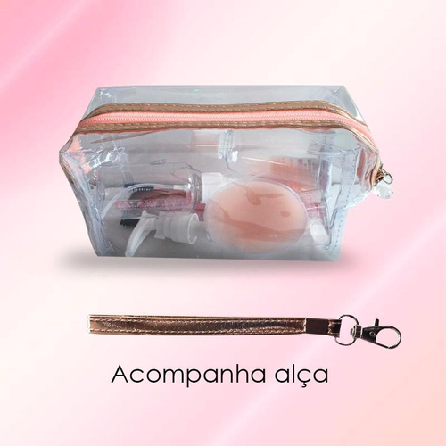 Necessaire Transparente Pequena Para Viagem Nude Em Promo O Ofertas