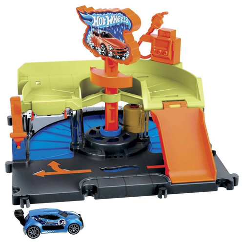 Lava Rápido Da Cidade Pista Hot Wheels Mattel HDR27 em Promoção