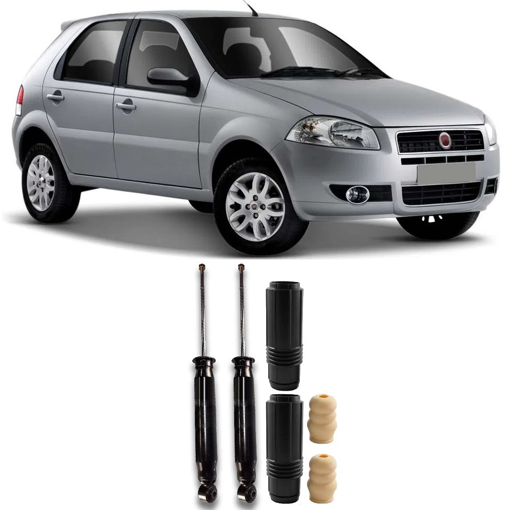 Amortecedor Kit Batente Fiat Palio Traseiro At O Par Em