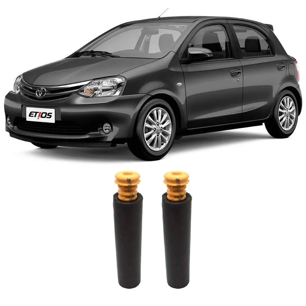 Kit Batente Toyota Etios Traseiro 2012 Até 2020 O Par no Shoptime