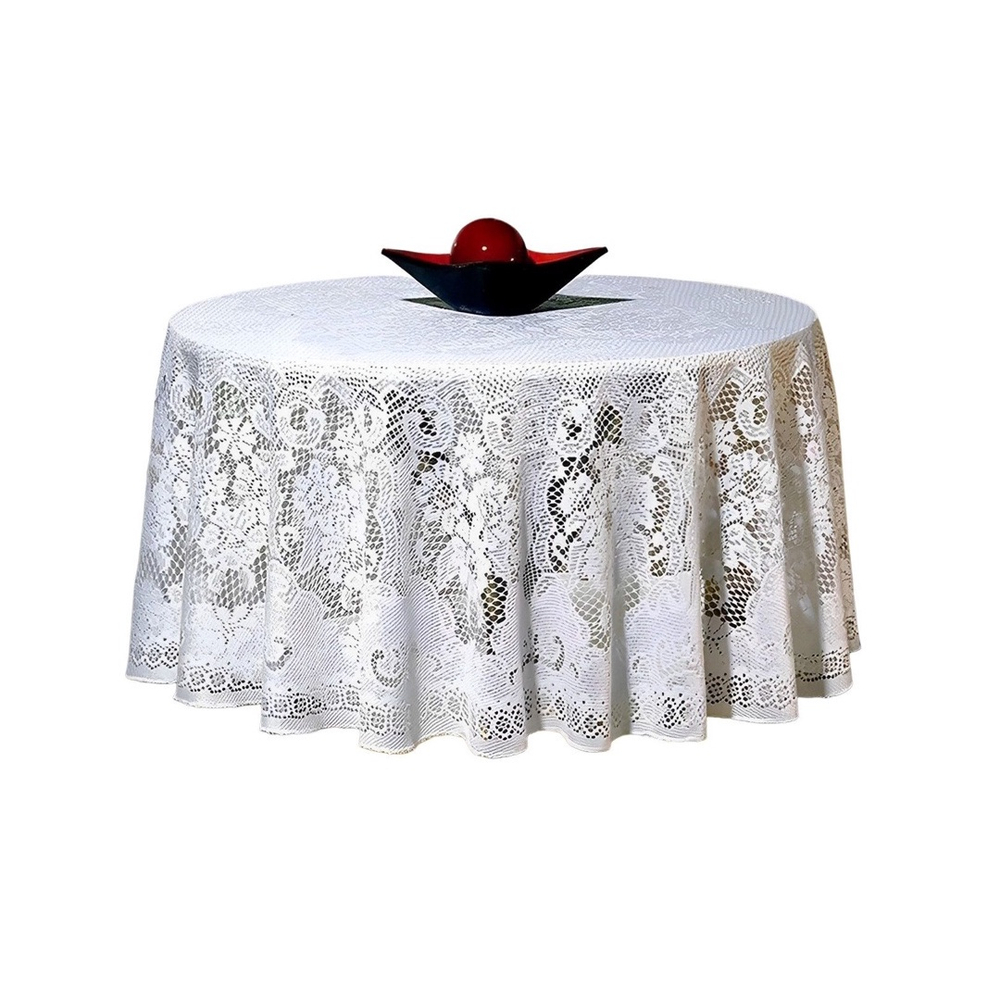 Toalha De Mesa Redonda Renda Jacquard 1 8m 6 Lugares Beija Flor No Shoptime