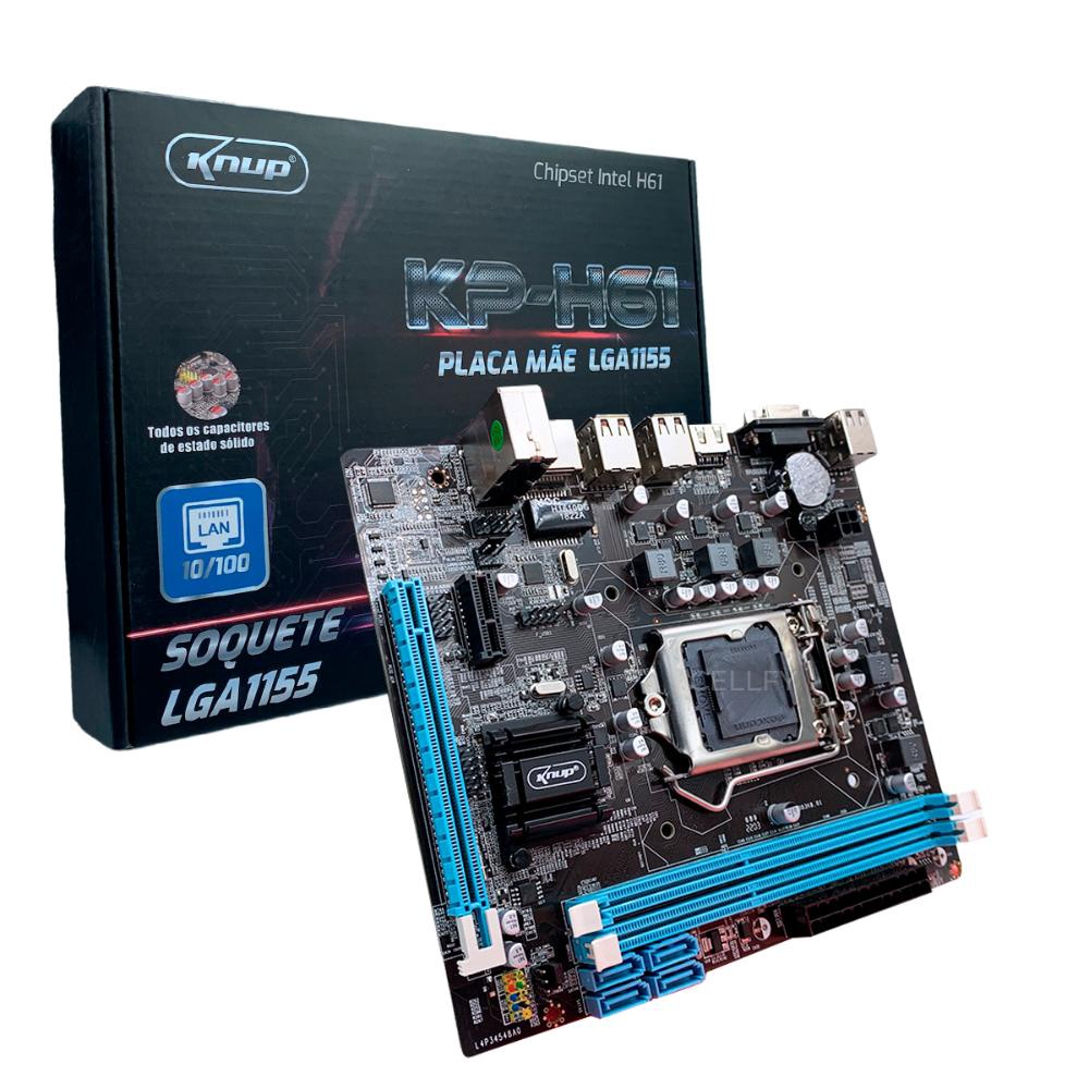 Placa Mãe LGA1155 Chipset Intel H61 16GB USB 2 0 em Promoção Ofertas