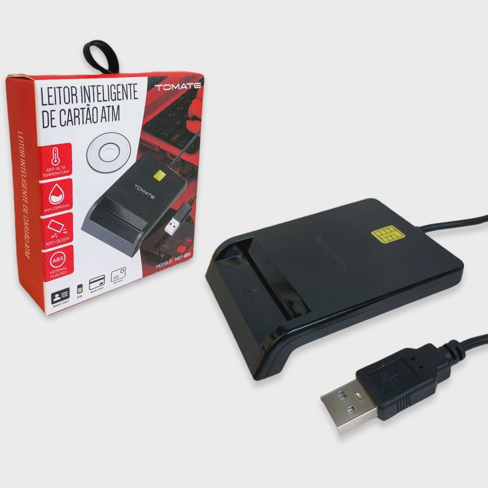 Leitor Inteligente Cart O Smart Card Certificado Digital Usb Mst